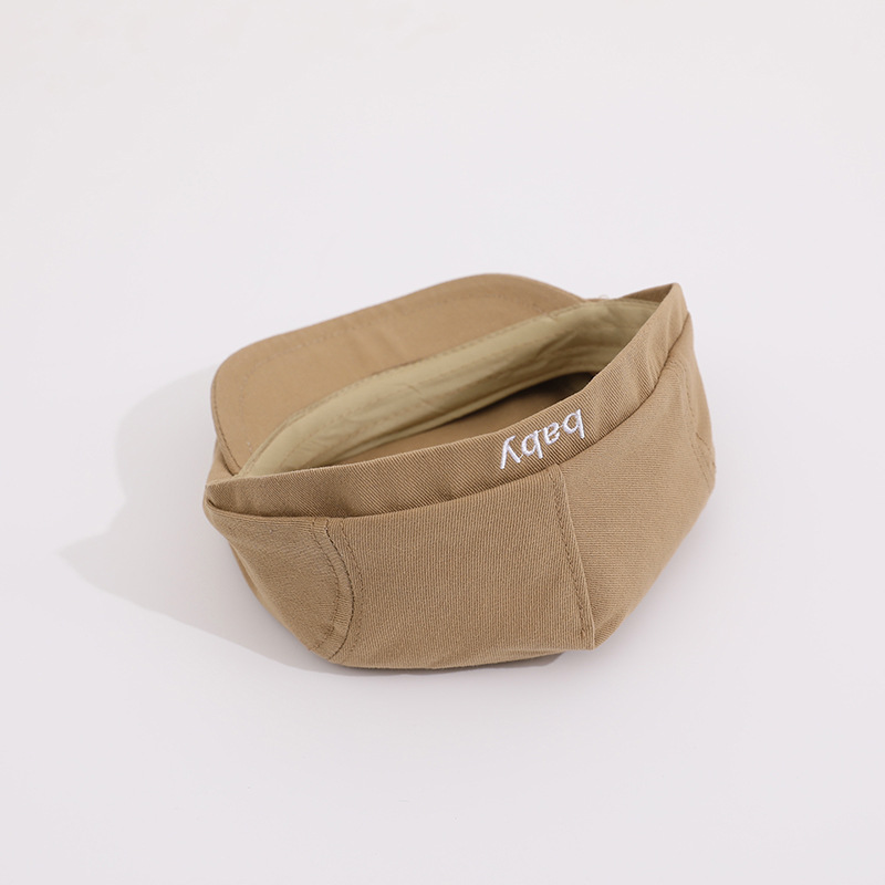 Estilo coreano bebê meninos moda letras bordado pico boné crianças chapéus casuais