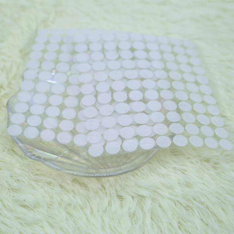 10mm Velcro Colorful Self Adhesive Fastener Dots Strong Glue Magic Tape Sticker Disc Round Coin Hook Loop DIY Accessory 99Pairs: White 99pairs