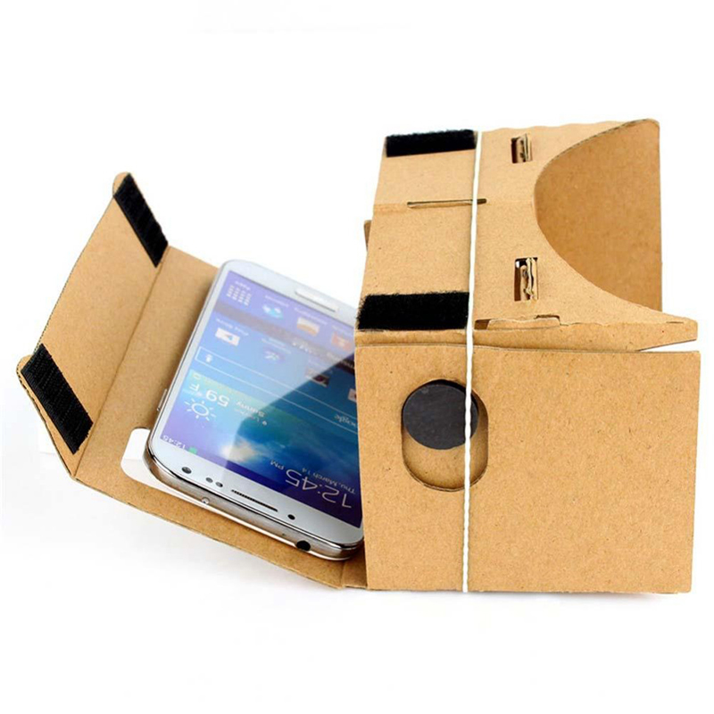 DOITOP DIY Kartonnen 3D VR Bril Papier Virtual Reality Bril 3D Bril Smartphone Helm Headset Lens VR Doos