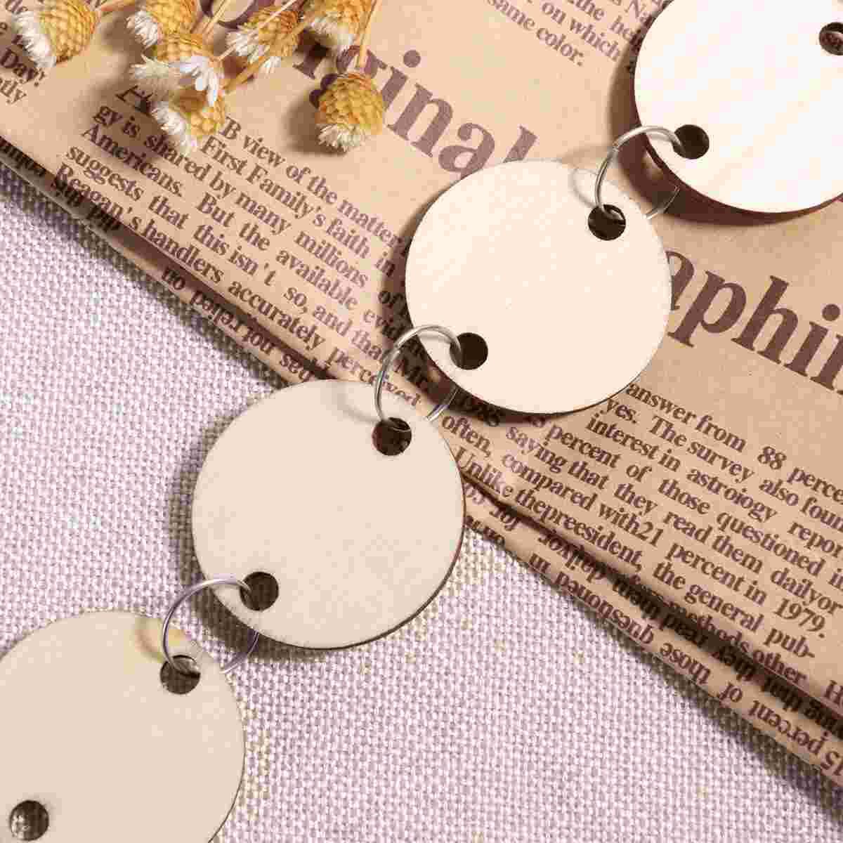 50pcs Calendar Plaque Round Thicken DIY Calendar Board for Living Room Home Bedroom