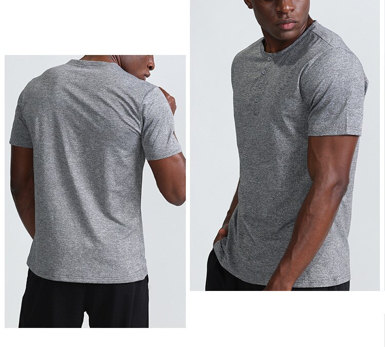 Alo – T-shirt de Yoga à manches courtes pour hommes, vêtement de sport, décontracté, à séchage rapide, respirant, à la en plein air, été, 79