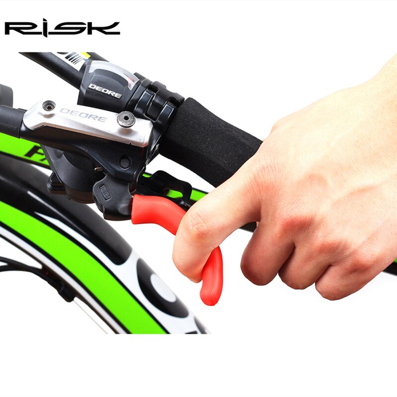 RISK-funda protectora para palanca de freno de bicicleta, Protector Universal de silicona antideslizante, 1 par