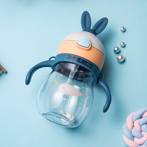 Baby Bottle Anti Colic Air Vent Wide Neck Natural Nursing Feeding Bottle for Infant BPA Free 280/320ml Baby Care with Strap