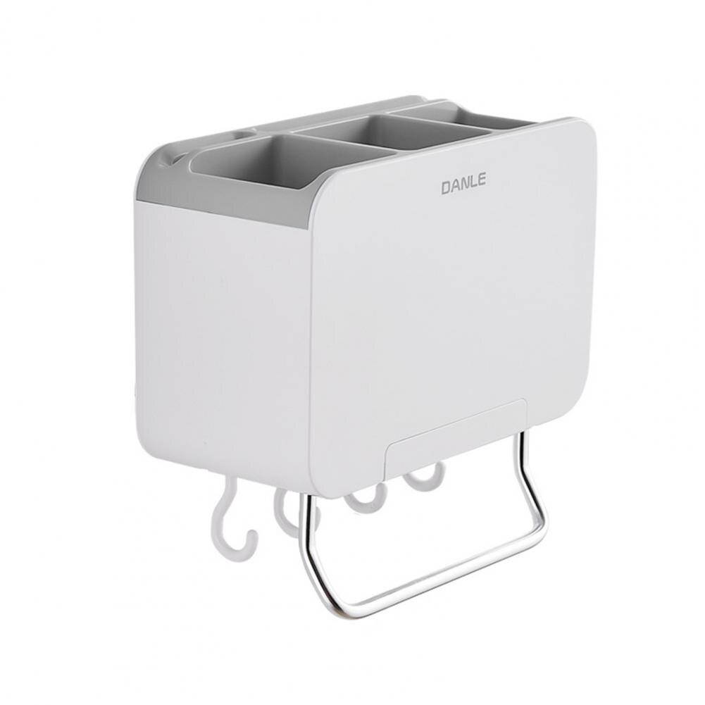 Gebruiksvoorwerpen Organizer Nuttig Bestek Afdruiprek Met Mobiele Telefoon Houder Quick Aftappen Eenvoudig Te Installeren Servies Rack: Grey