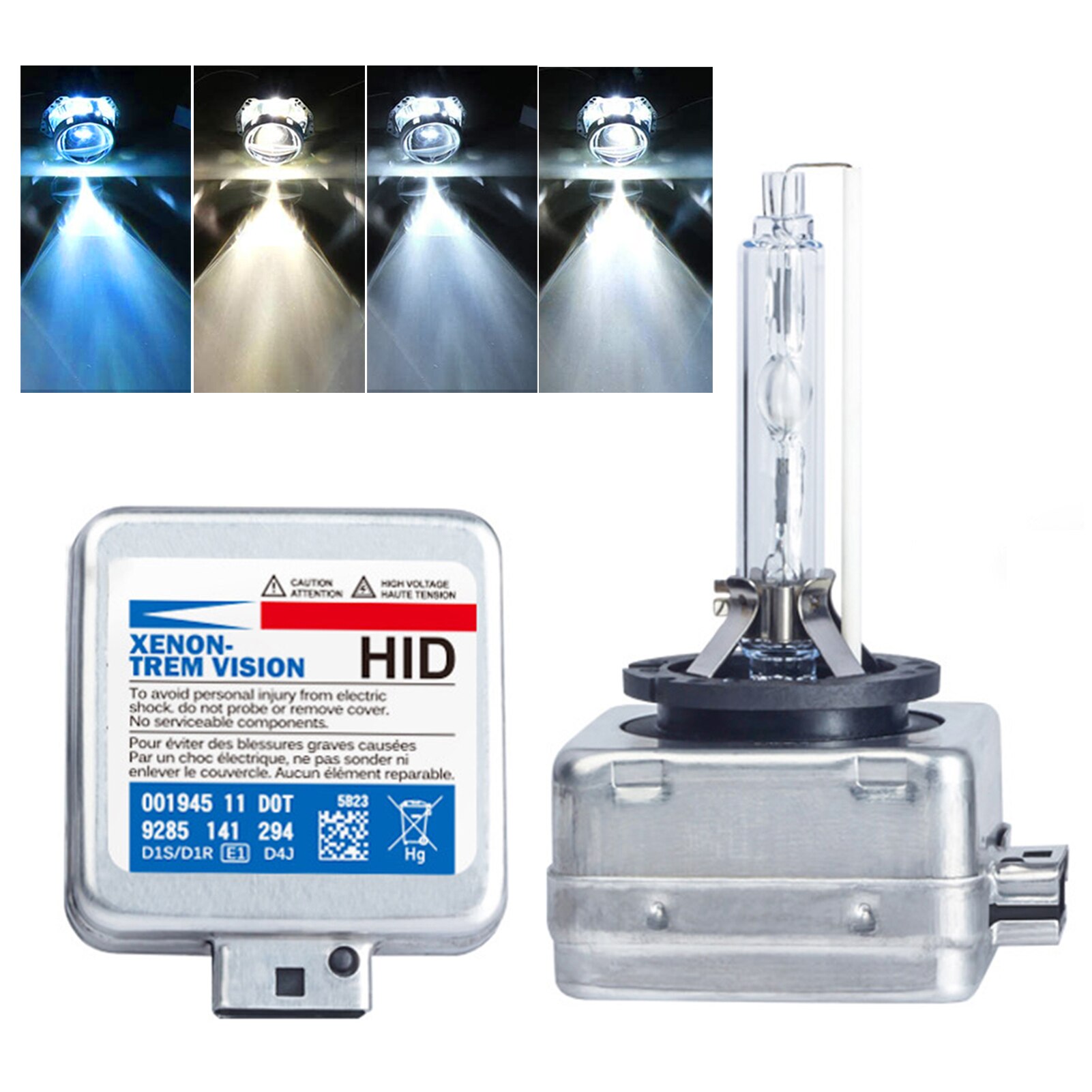 2Pcs xenon headlight bulb 12V DC 35W-HID 3800LM Special Car D3S Xenon Lamp Aviation Aluminum Light