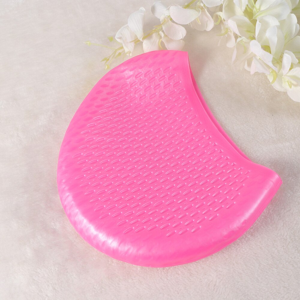 Swimming Cap Hat Water Pattern Waterproof Silicone Nontoxic Swimming Cap Hat Men Women Girls Boys Sporty Bathing Cap(Black): Pink