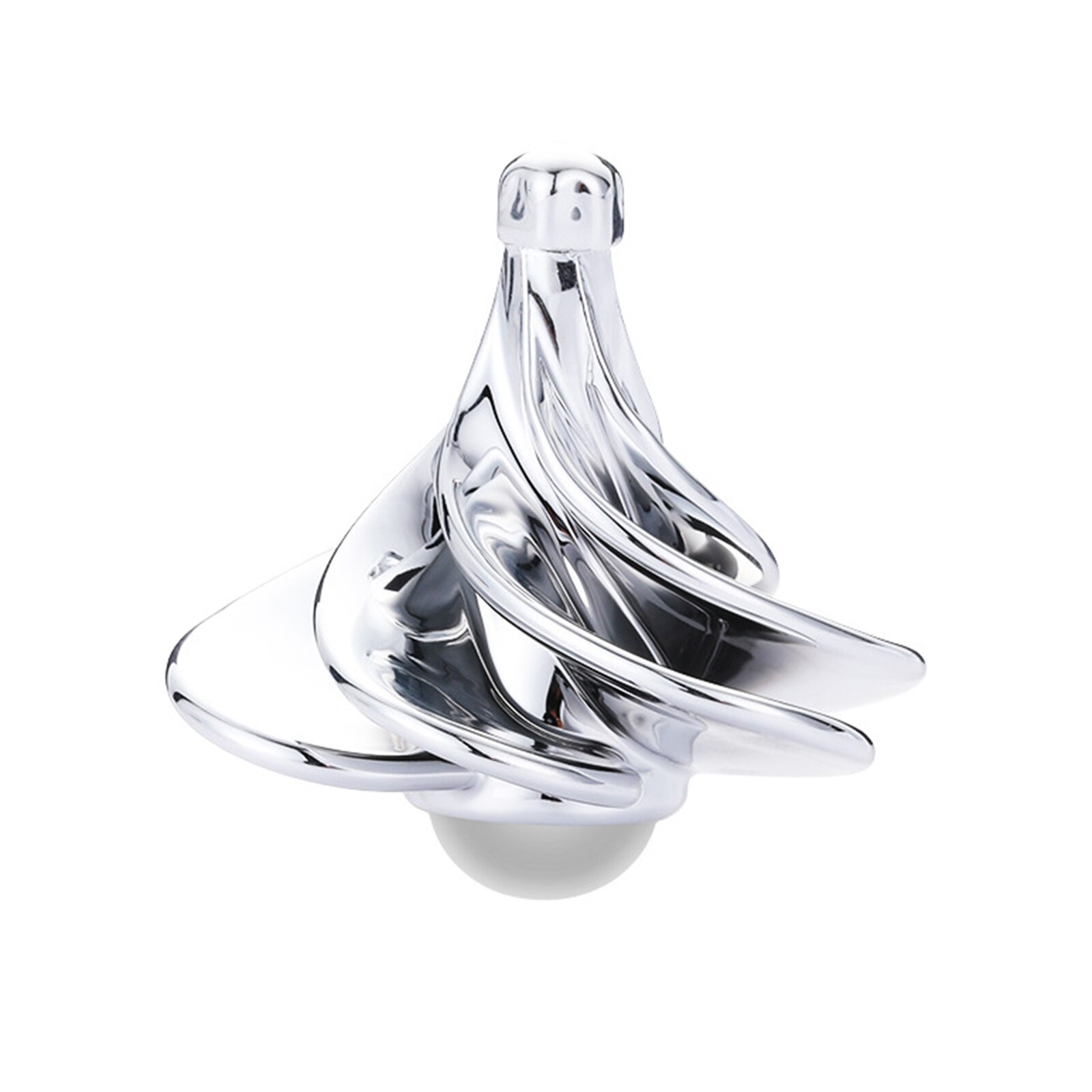 Whriling Top Wind Gyro Draagbare Wind Blow Turn Gyro Desktop Decompressie Speelgoed Lbv: Silver
