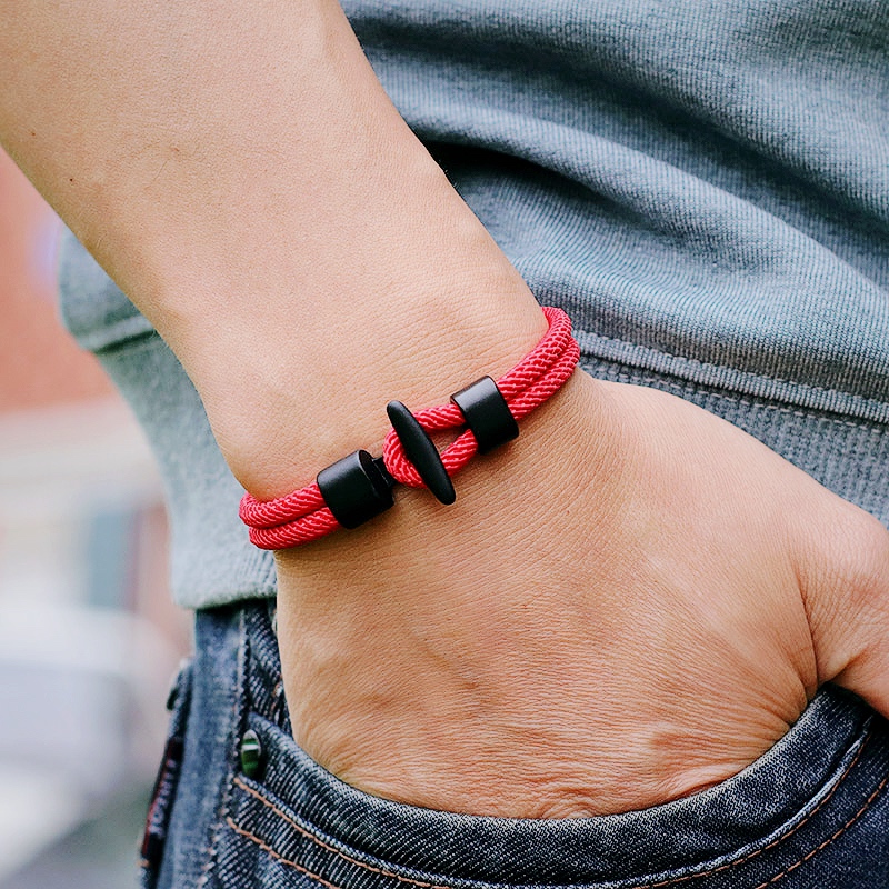 51Luckind Simple Milan Rope Bracelet Handmade Men Women Outdoor Survival Braclet For Camping Armband Thread Jewelry