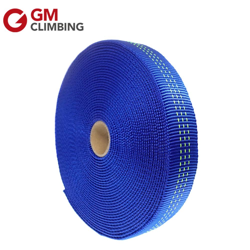 Gm klatreslynge nylon 25mm 9m rørformet webbing rem bælte til klatring rigning forankring camping rafting udstyr