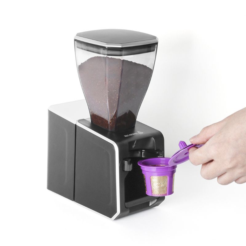 Halvautomatisk kaffefyldningsmaskine keurig k kop matchende opbevaring og påfyldning  m2ee