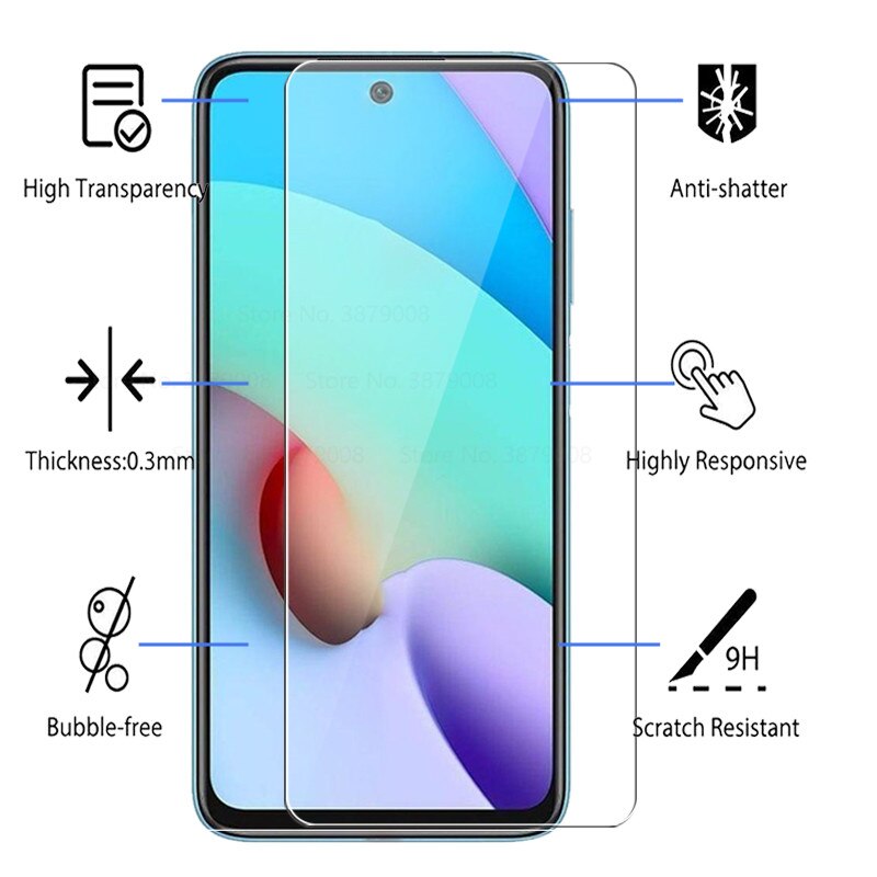 4in1 Beschermende Glas Voor Xiaomi Redmi 10 Camera Screen Protector Voor Redmi 10 9 9a 9c 9T Een C T Redmy Redmi10 Gehard Glas