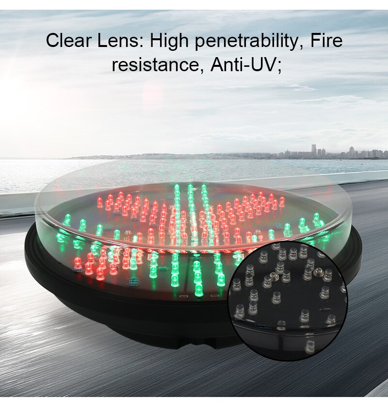 12" Red Fork Green Arrow LED Traffic Light Lamp Module