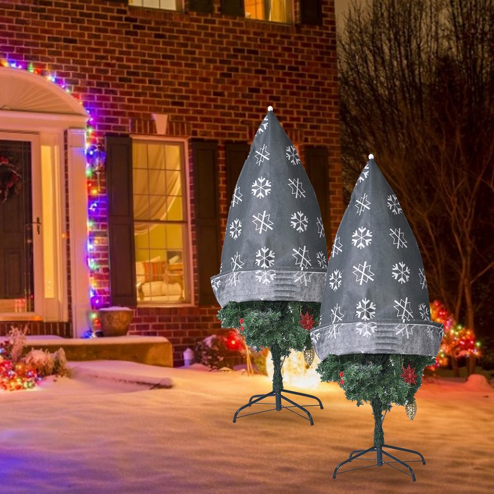 Non-woven Christmas Tree Protective Cover Christmas Gardening Decorations Winter Plants Cold And Insect-proof Tree Cover