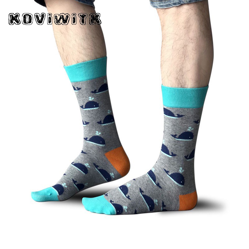Chaussettes de dessin animé pour hommes, noir, motifs d&#39;animaux mignons imprimés, , résistant à l&#39;usure, blanche, en coton, Short pour garçons