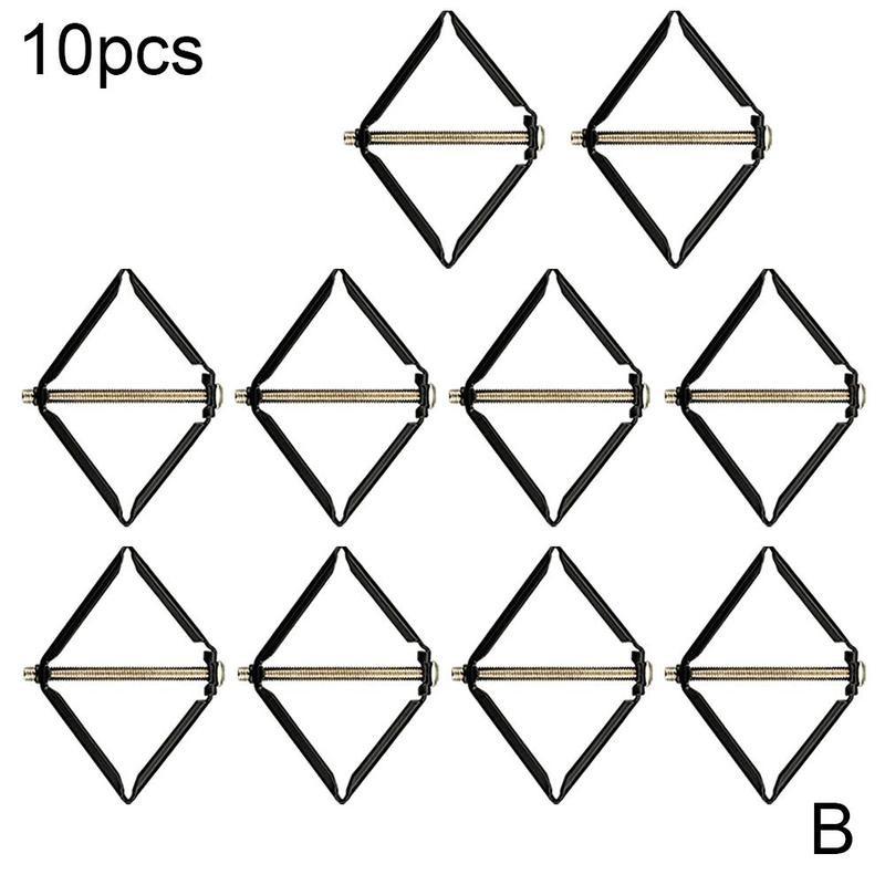 6/10 unids/caja de montaje en pared interruptor caja de herramienta de reparación de apoyo secreto mecánico electricista casa accesorios de interruptor Cassette Rod Stas K9Z1: black 10pcs