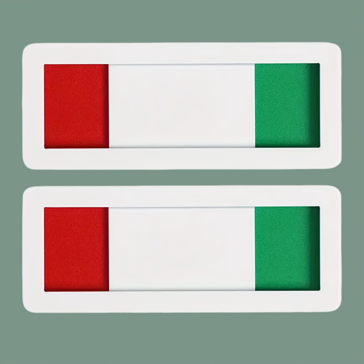 2PCS Privacy Sign, Red and Green Sliding Indicator, Suitable for Meetings, Restrooms and Offices farmhouse decor: apple green