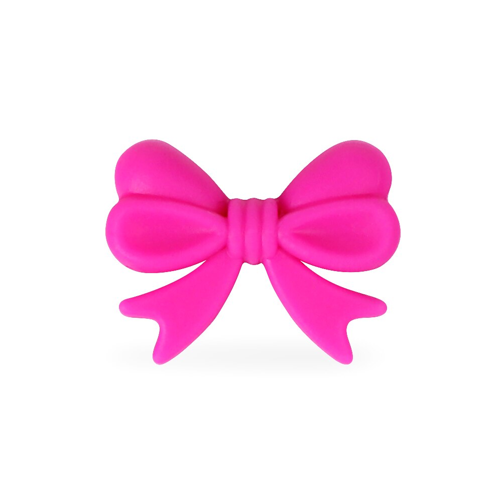 *20 st tecknade silikonpärlor bpa gratis fluga barnmatskvalitet tandningshalsband diy bowknot tuggbar barnbarns tandning: F017