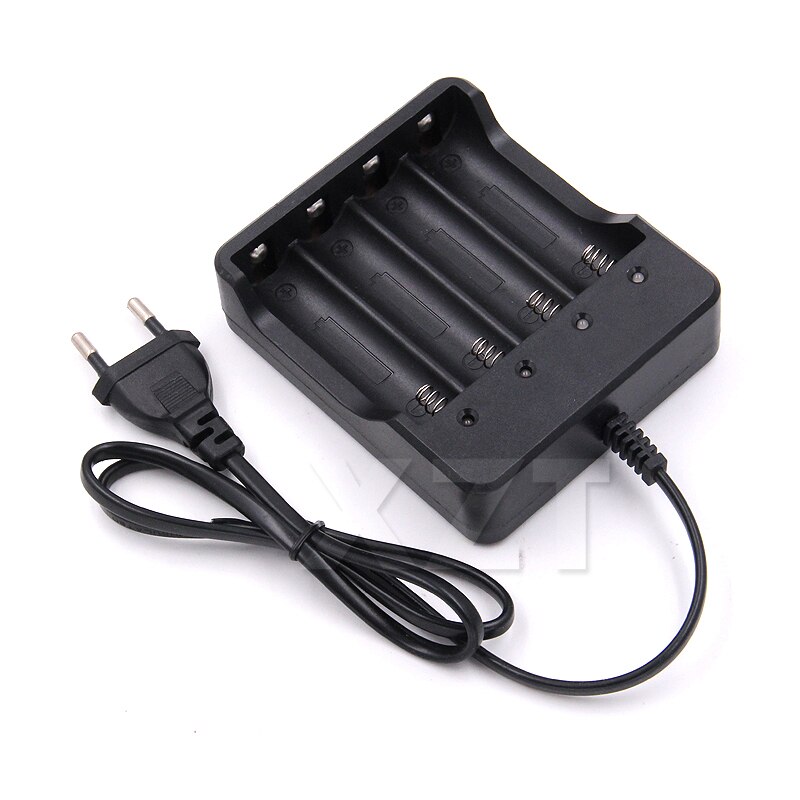 Wiederaufladbares Reise-Ladegerät für 18650 Li-Ionen-Akku, Aufbewahrungsbox, EU-uns-Stecker, AC-Wandladegerät, geschützter Adapter