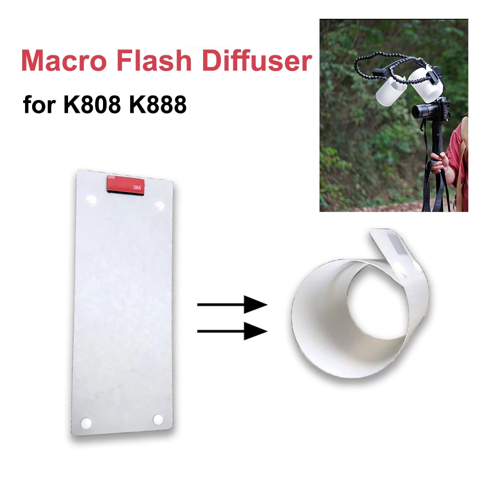 GN58 Macro Flash Diffuser Softbox Voor K808 K888 Magic Led Macro Speedlite Flash Zaklamp Flash Heads Ring Flash Speedlite