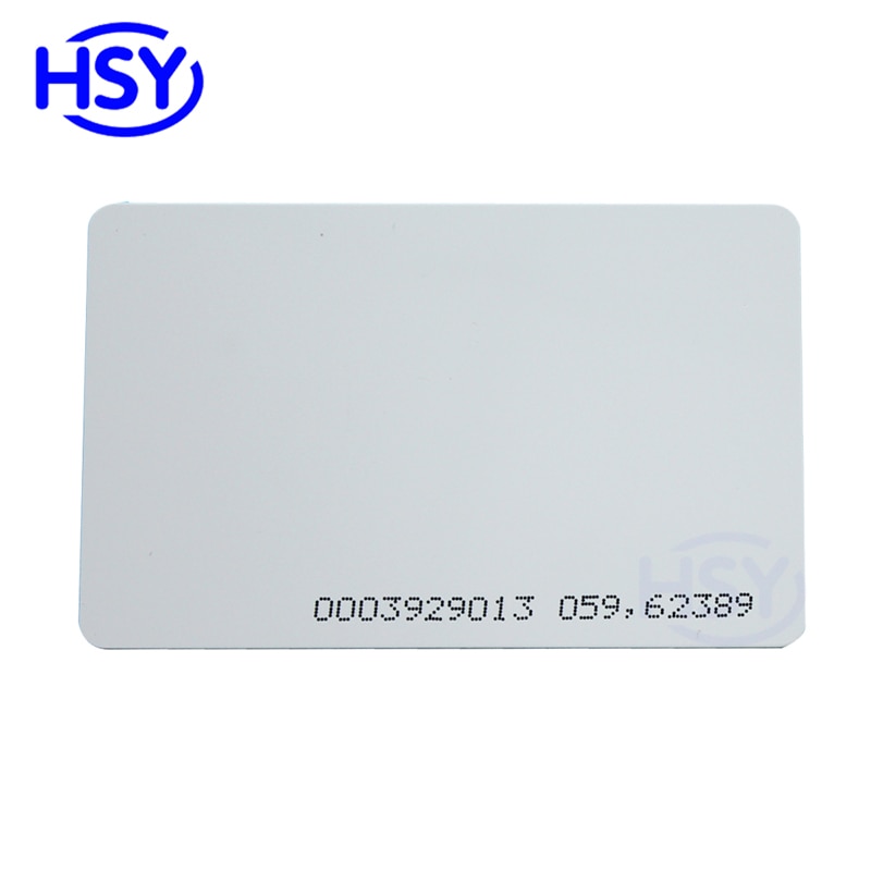 Hsy 125 khz proximity em id älykortit rfid kulunvalvonta  tk4100 em4100 valkoista korttia