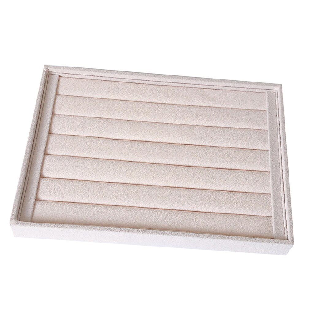 Portable Jewelry Ring Display Organizer Case Tray Holder Necklace Earrings Bangle Storage Box Showcase Jewelry Stand Holder: E