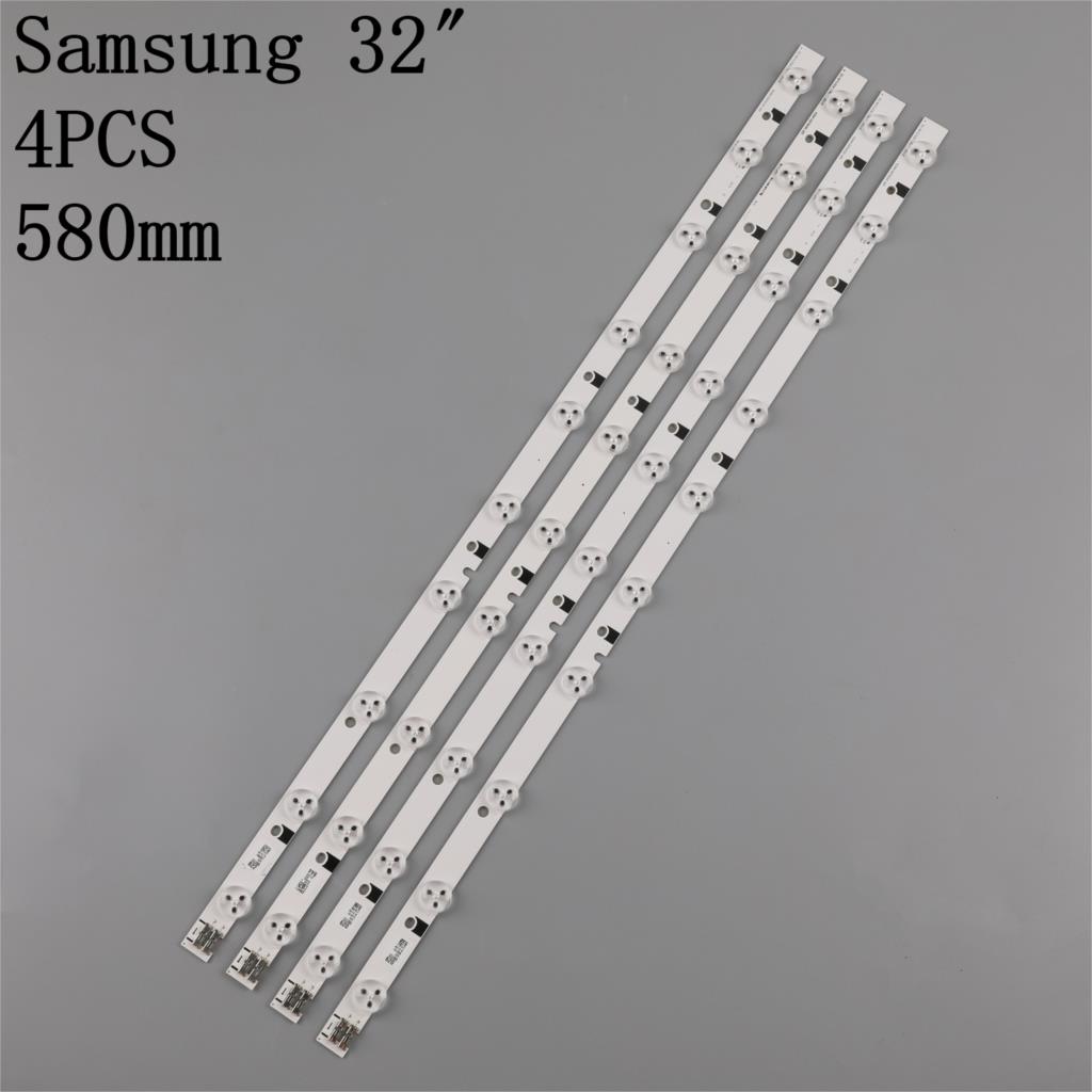 1Set = 4 Stuks 10Leds 580Mm Led Backlight Strip Voor UE32EH5000KX D1GE-320SC1-R3 32F-3535LED-40EA BN96-24146A