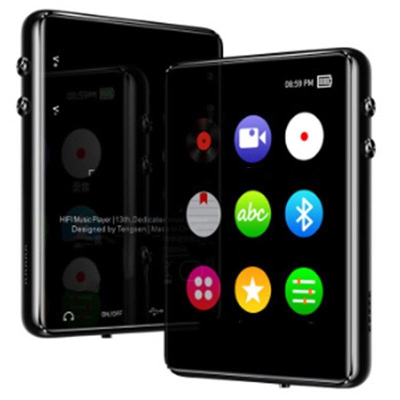 IQQ-REPRODUCTOR MP3 completo para estudiantes, Walkman MP4 con Bluetooth, versión en inglés, MP5 ultradelgado, 2,5 pulgadas