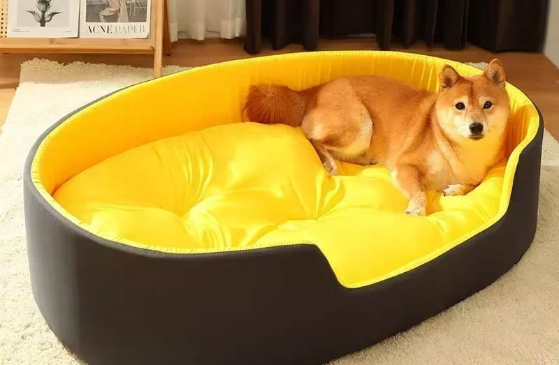 Cama suave para perros, sofá Universal para mascotas para las cuatro estaciones, cojín relleno para perros y gatos, cama para cachorros y gatitos, almohada para gatos, accesorios para mascotas, suministros para gatos: S / Blanco