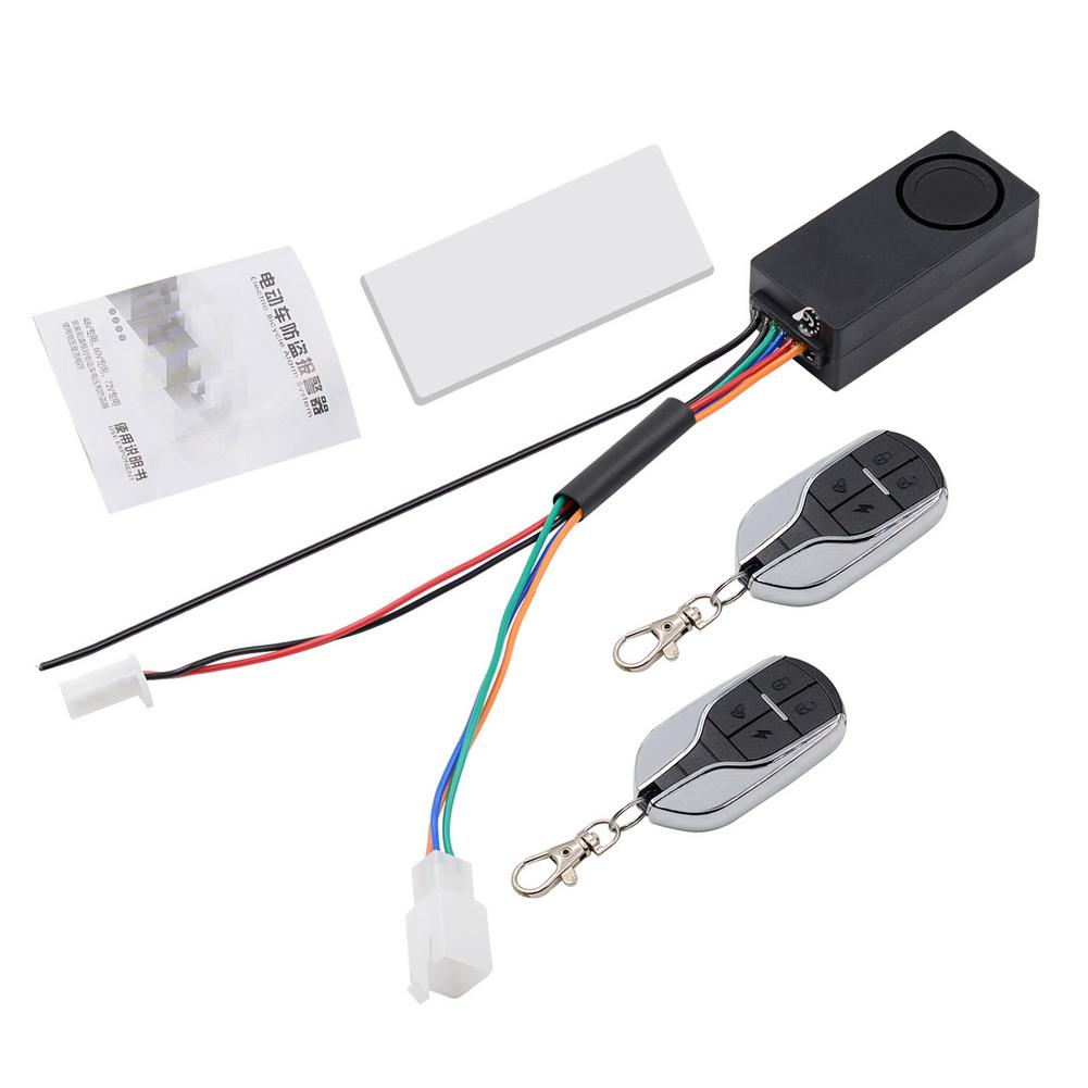 Master Racing Moto alarme Scooter Moto antivol système d'alarme de sécurité DC 12V Moto vélo alarmes avec télécommande