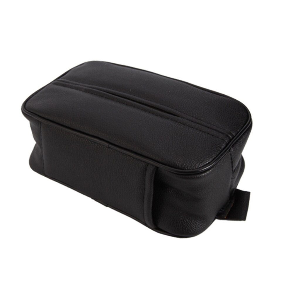 1PCS Dual Use Space Saving Multi-Purpose PU Leather Hanging Tissue Holder Car Tissue Box for Seat Back Car Home