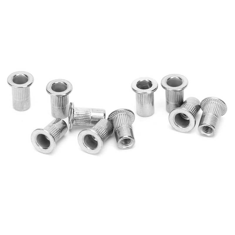Insertos roscados de acero inoxidable, herramientas de reparación de hardware, remache de acero inoxidable, tuerca, acanalamiento M3, Hardware de sujeción