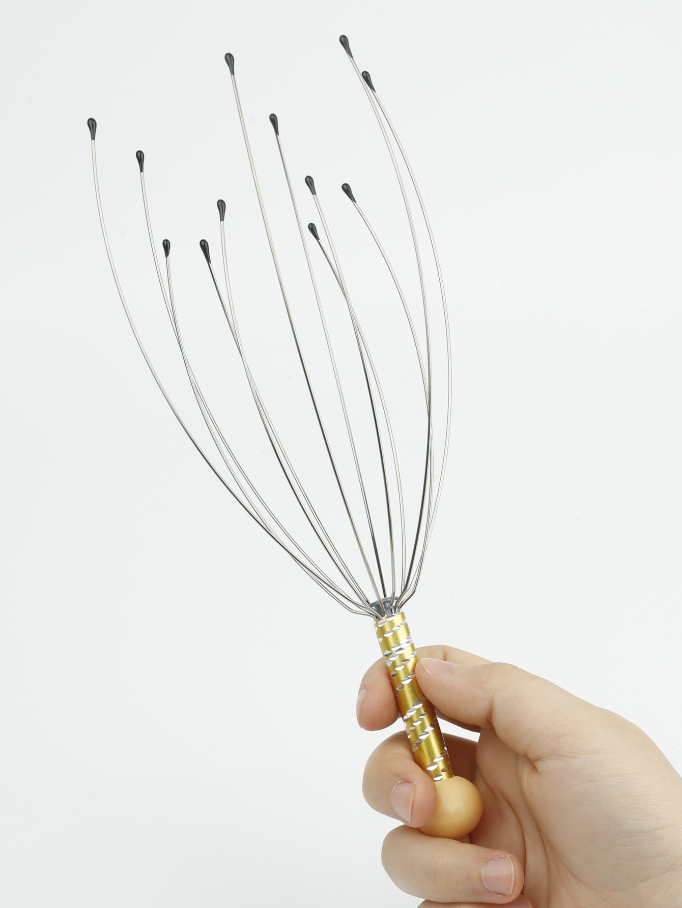 1/2sopus Head Massager Hoofdhuid Massage Klauw Soul Extractor Verlicht Spanning Spier Ontspanning Relief Vermoeidheid Massager Care Tools: Oranje