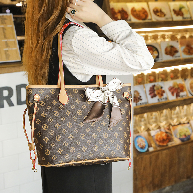Luxury Brand Top-Handle Bags Leather Bags for Women Ladies Large Top-handle Shoulder Crossbody Sling Composite Bag