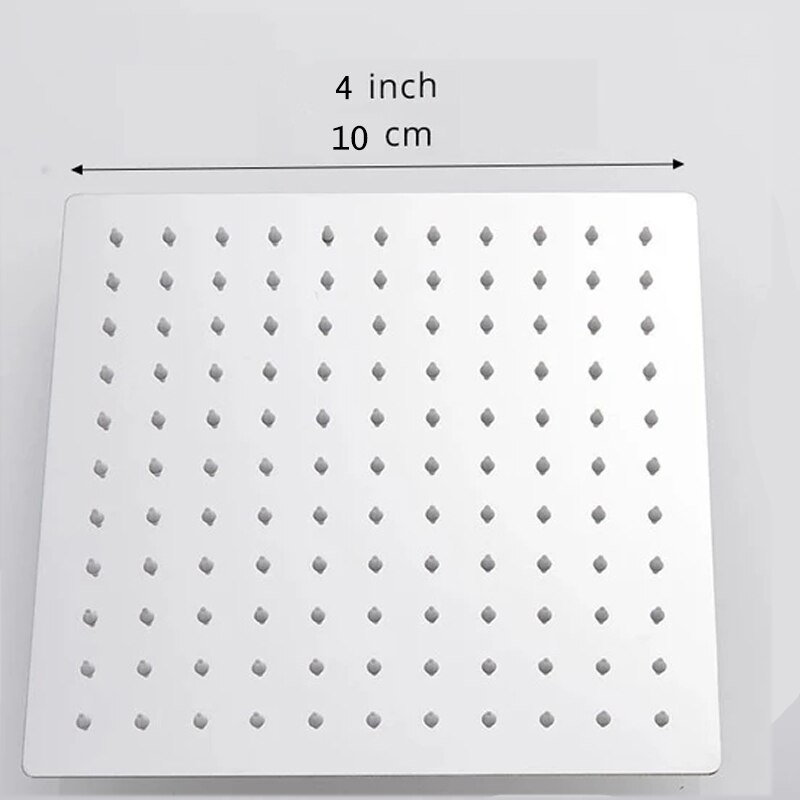 4/6/8 Inch Square Stainless Steel Rain Shower Head... – Grandado