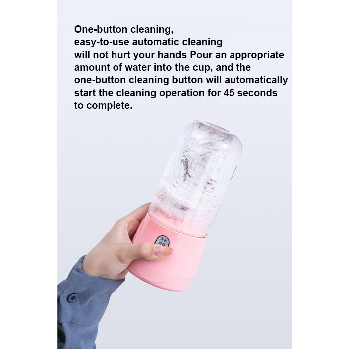 400Ml Draagbare Usb Oplaadbare Sap Machine Smoothie Maker Elektrische Mixer Keuken Juicer Maker Blenders Machine Fles Sap