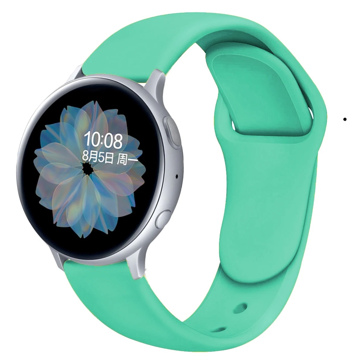Correa de silicona de 20mm y 22mm para pulsera Garmin Vivoactive 3 4 5 Forerunner 645 245 255 55 pulsera Garmin Venu/3/2/SQ/2 Plus: Blanco de la plata / 14 mm