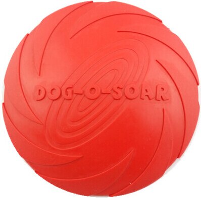 Dog Flying Disc Soft Flexible Rubber Fun Floating Foldable Flyer Disc Dog Flying Saucer Toy For Interactive Play Exercising: red / 18cm