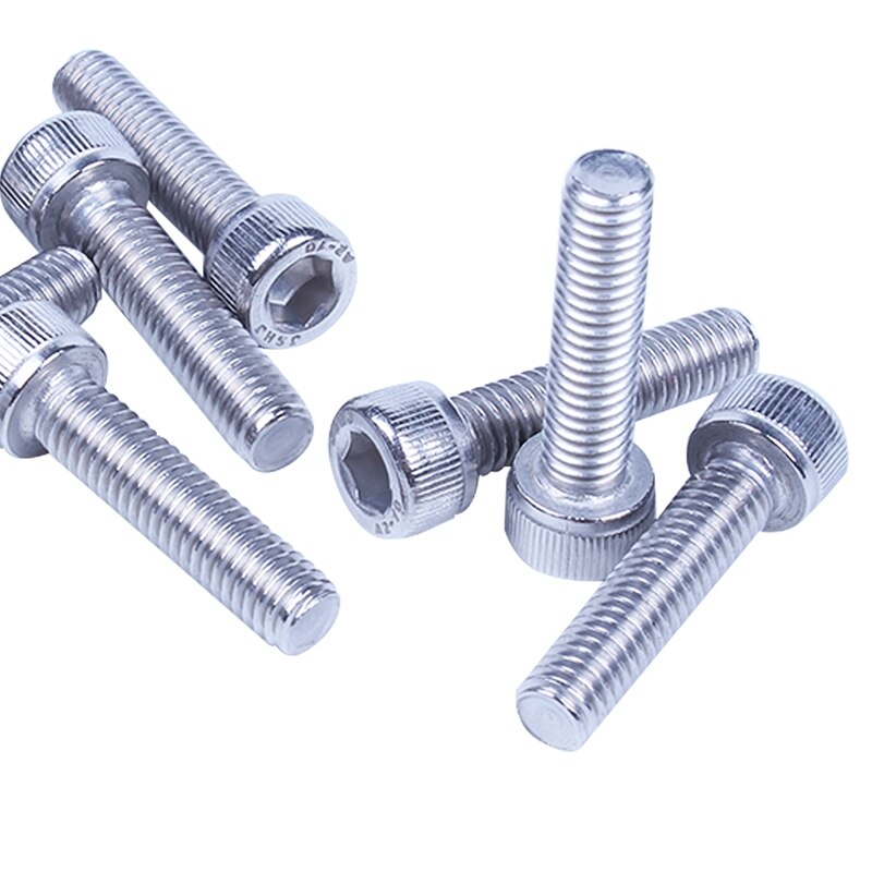 M6x25mm 304 Roestvrij Staal Inbussleutel Bolt Inbusbouten 10Pcs