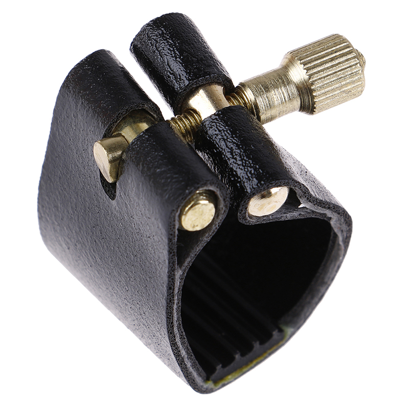 IRIN Black Artificial Leather Alto Sax Ligatures Fastener For Alto Sax Saxophone Rubber Mouthpiece Artificial Leather Sax Parts