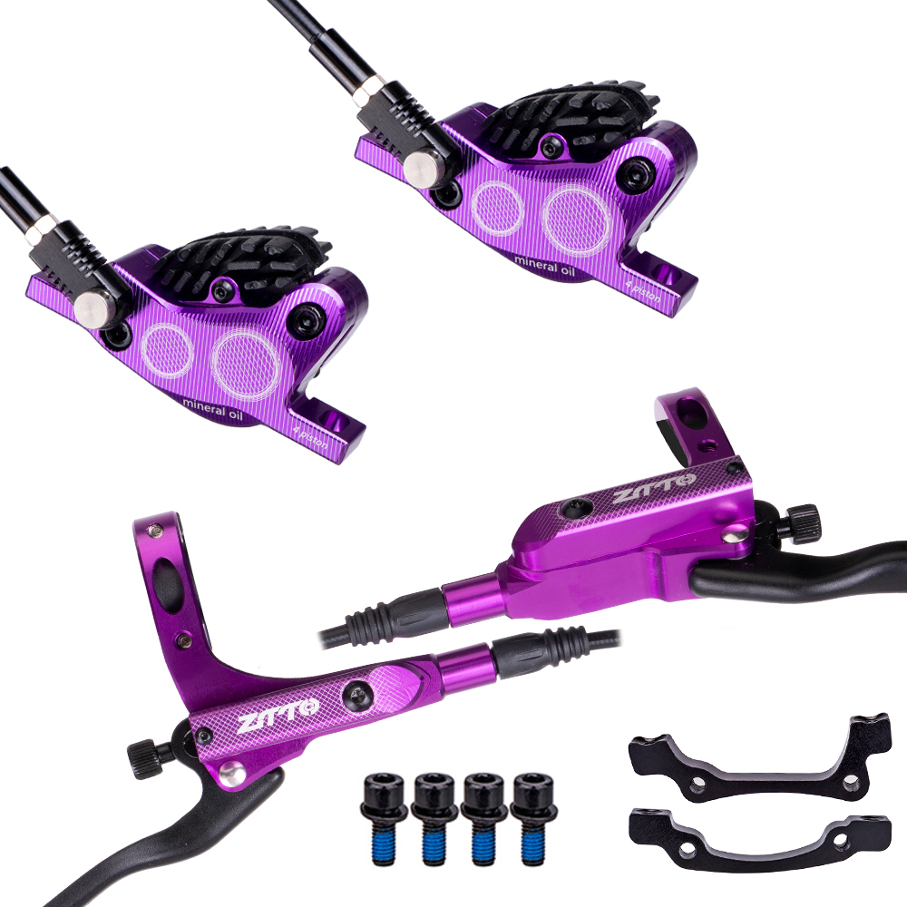 Ztto Mtb 4 Zuiger Fiets Hydraulische Schijfrem M840 Met Cooling Pads Olie Druk Racefiets Rotor Remklauwen Is Pm mount