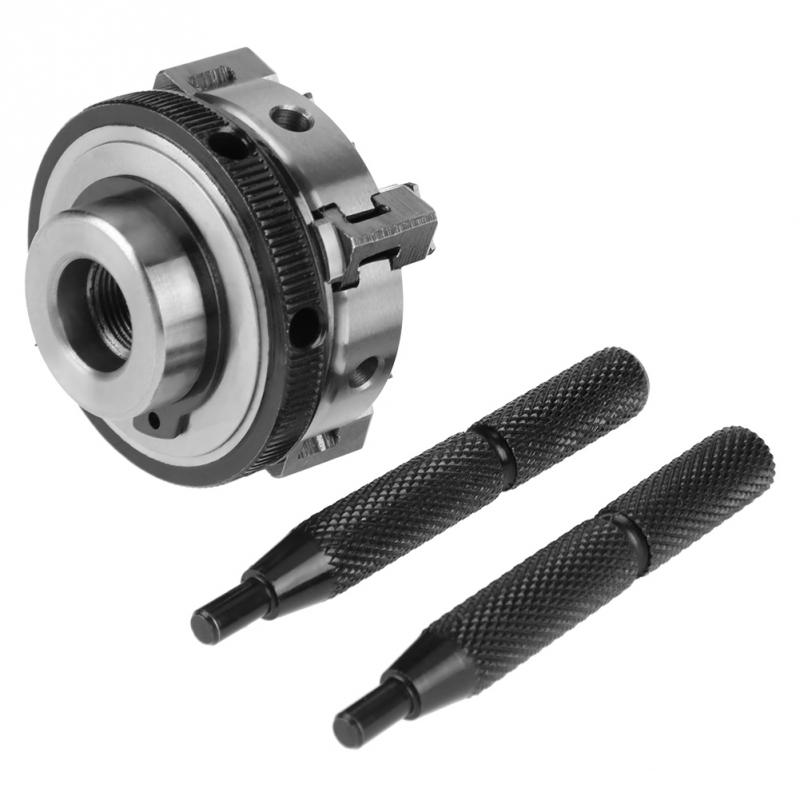 50mm Mini 4 Jaw Reversible Self-Centering M14 Thread Mount Lathe Chuck With Lock Rods K02-50