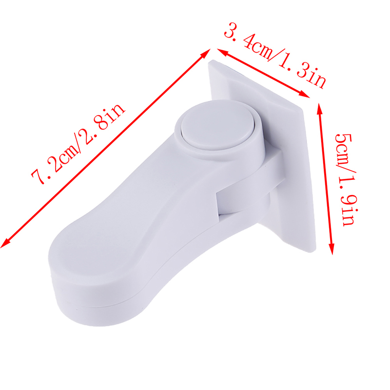 Plastic Child Safe Security Window Door Sash Lock Safety Lever Handle Sweep Latch