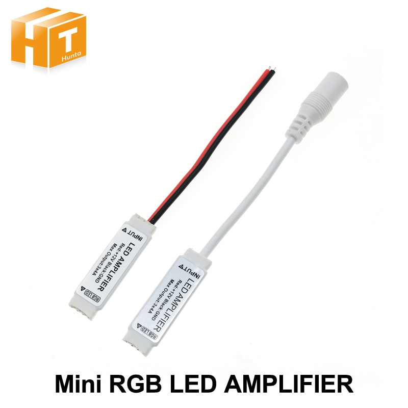 Rgb Led Strip Amplifer DC12V 3 * 4A Mini Led Versterker Voor Rgb Led Strip Power Repeater Console Controller.