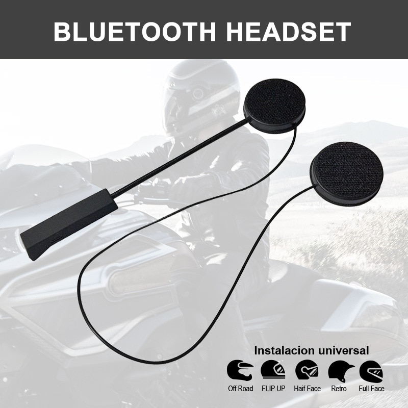 4.1 + EDR Bluetooth Kopfhörer Anti-störungen Für Motorrad Helm Reiten Hände Frei Kopfhörer USB Ladung Helm Headset