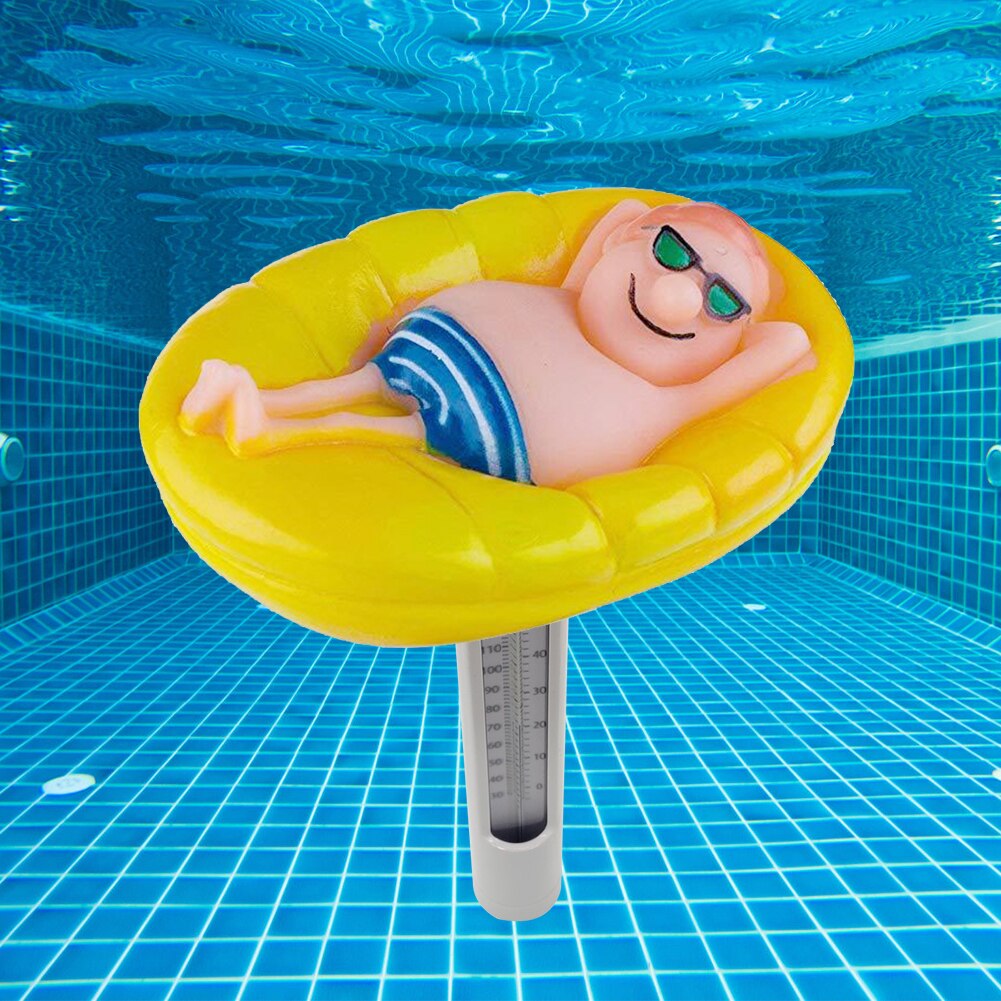 Cartoon Drifter Swimming Pool Thermometer Water Temperature Measurement Instrument Spa Tubs Fish Ponds Floating Probe