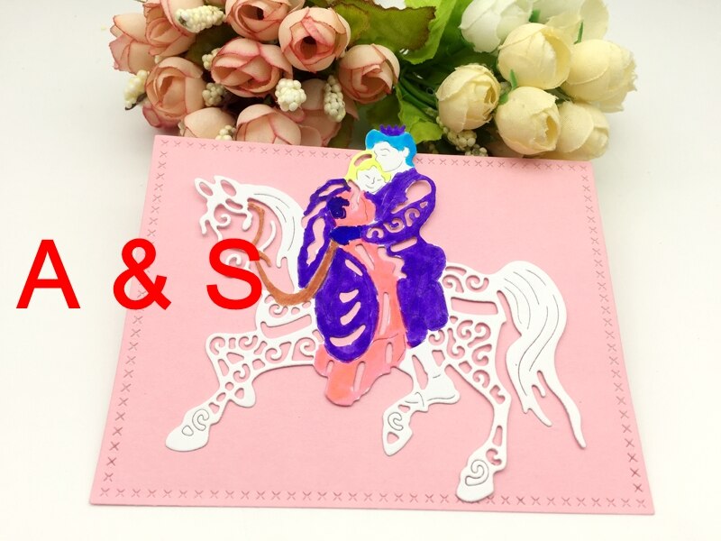K31 METALEN STANSMESSEN Prinses Prins Liefde Paard Sprookje Plakboek Card Album Papier Ambachtelijke Home Decor Embossing Stencil
