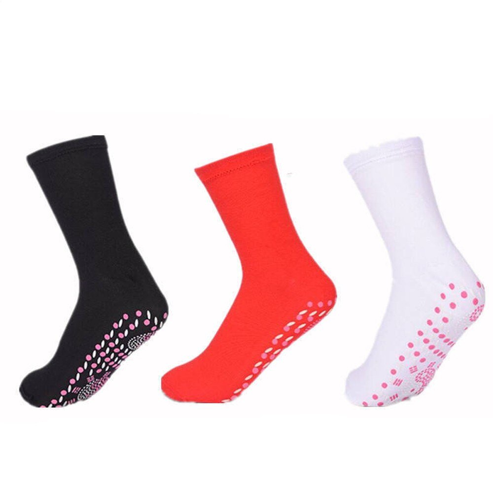 Chaussette magnétique Tourmaline auto-chauffante, 1 paire, chaussettes de thérapie aimantée unisexes, chaussettes de soins de santé chaudes d&#39;hiver pour l&#39;extérieur