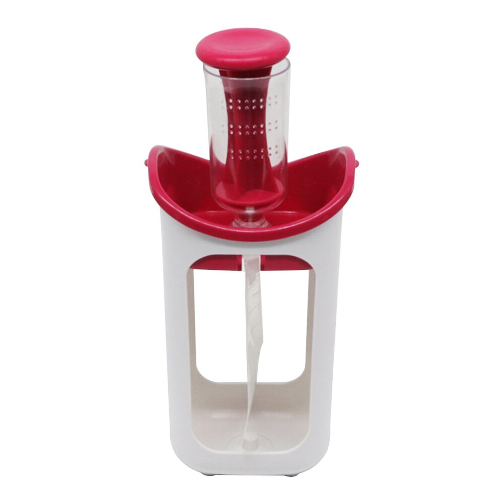 Molino infantil con bolsa reutilizable, máquina de alimentación, congelador, almacenamiento Manual, zumo de frutas, estación de exprimir casera, fabricante de alimentos para bebés: Rose Red