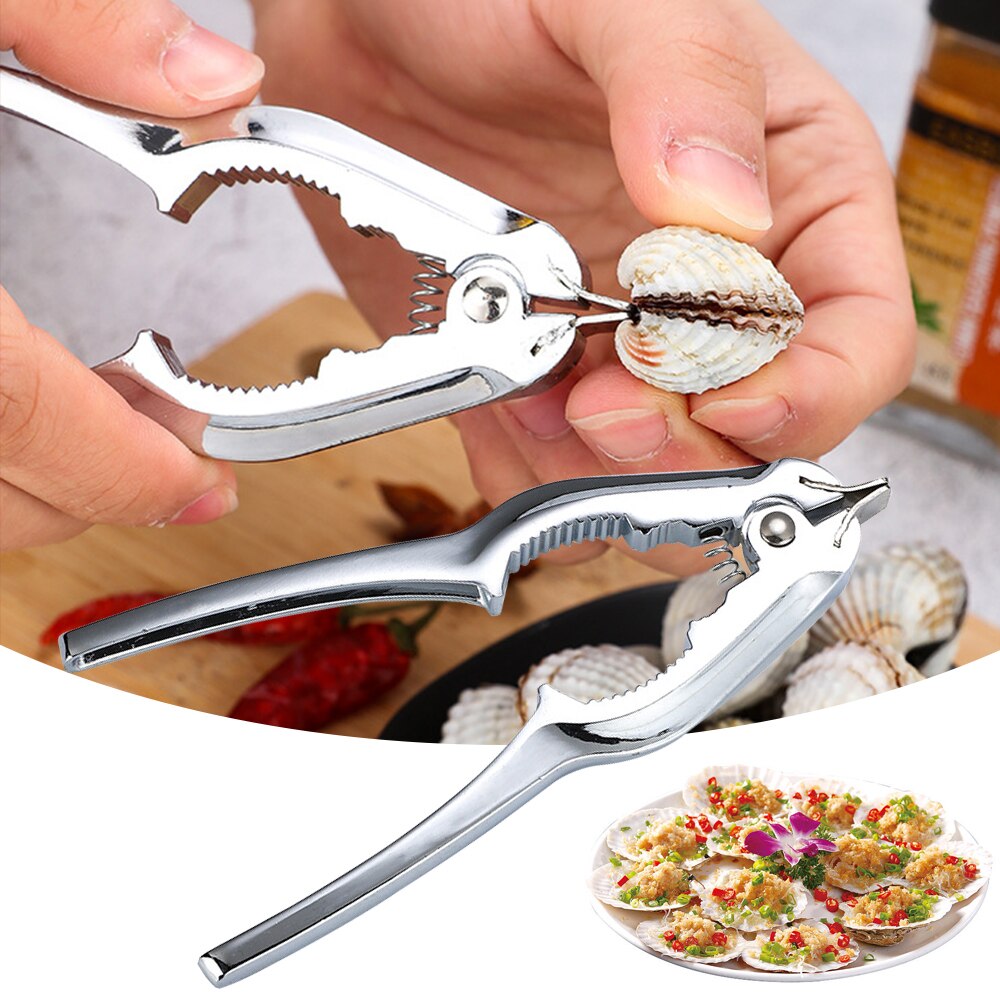Clam opener Stainless Steel Clam Shell Opener Seafood Clamp Bottle Opener Multifunctional blood clam clip kitchen gadgets