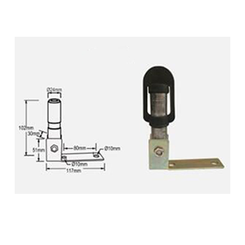 Metal Rotating Flashing Beacon Mount Bracket Flexible Stem DIN Pole Tractor Mounting Light Warning Light Accessories: PURPLE